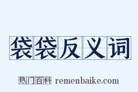袋袋反义词是什么意思的图片